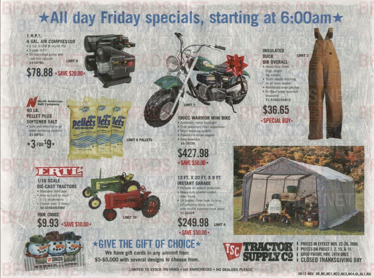 Tractor Supply Company BlackFriday Ad Page 1